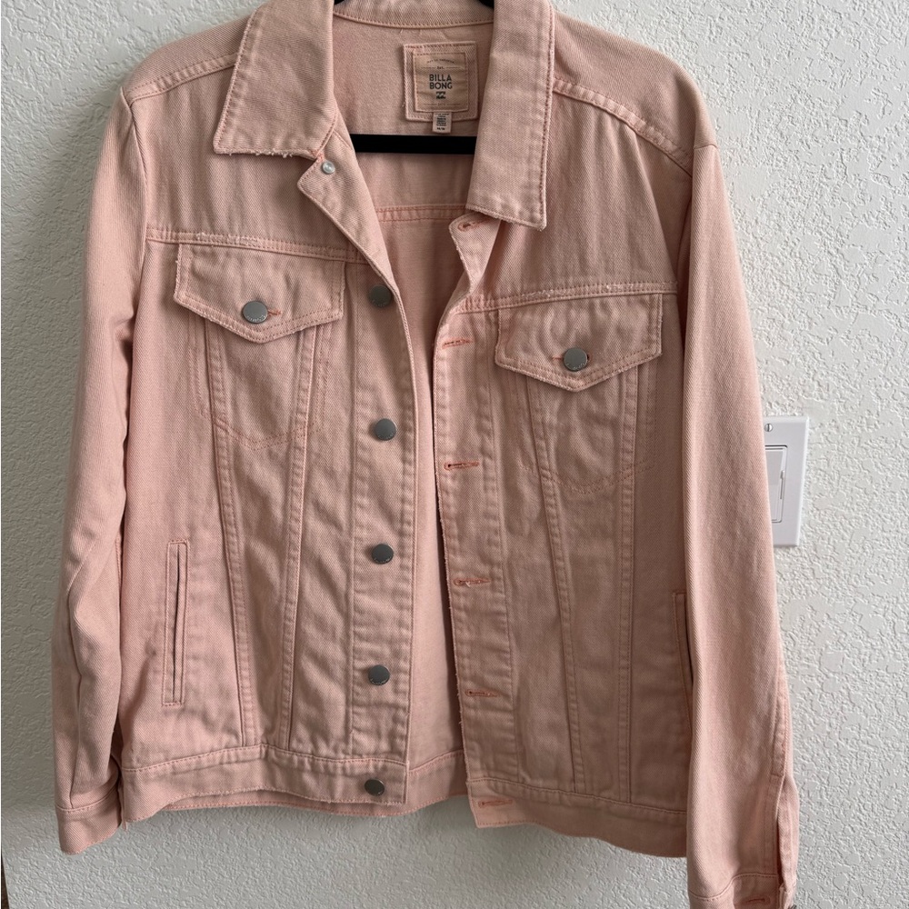 Billabong Pink Cotton Denim Jean Jacket